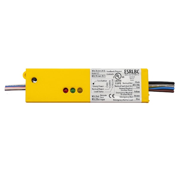 UL924 Enclosed Relay ESR+Auxillary Contacts 5 Amp SPST 120-277 Vac with 0-10 Vdc Dimmer Override